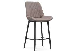 Барный стул Седа велюр латте / черный (49x57x102)