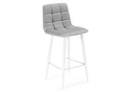 Барный стул Чилли К  светло-серый / белый (43x42x93)