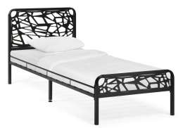Кровать Кубо 90х200 черный (93x206x90)